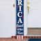 Glitzhome® 60" Wooden Patriotic America Porch Sign